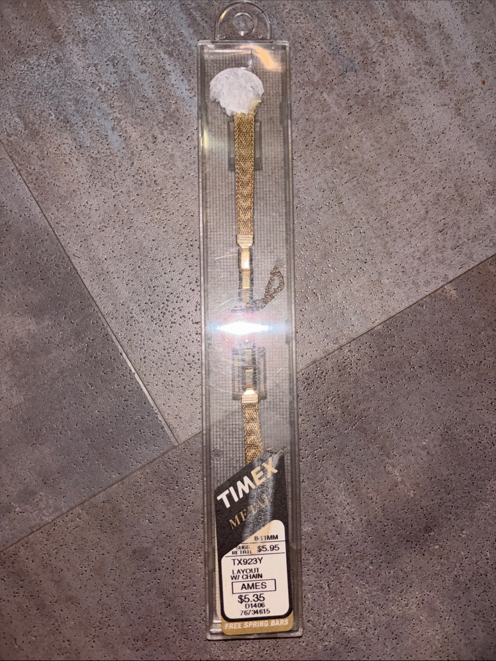 Timex Gold layout with chain 8-11MM Watch Band